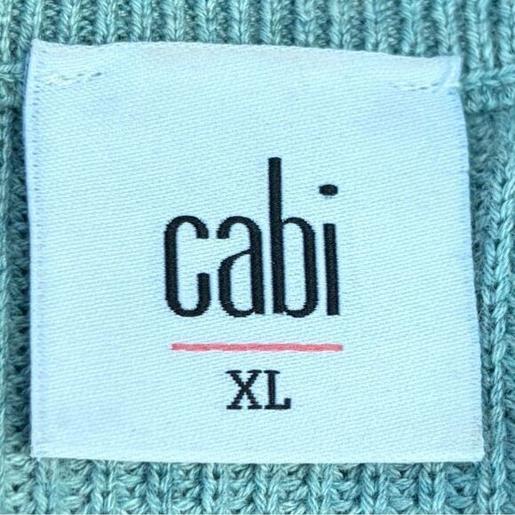 CABI 5133 Blue Swing Pullover Ribbed Knit Pullover Crewneck Sweater X-Large - Picture 8 of 8
